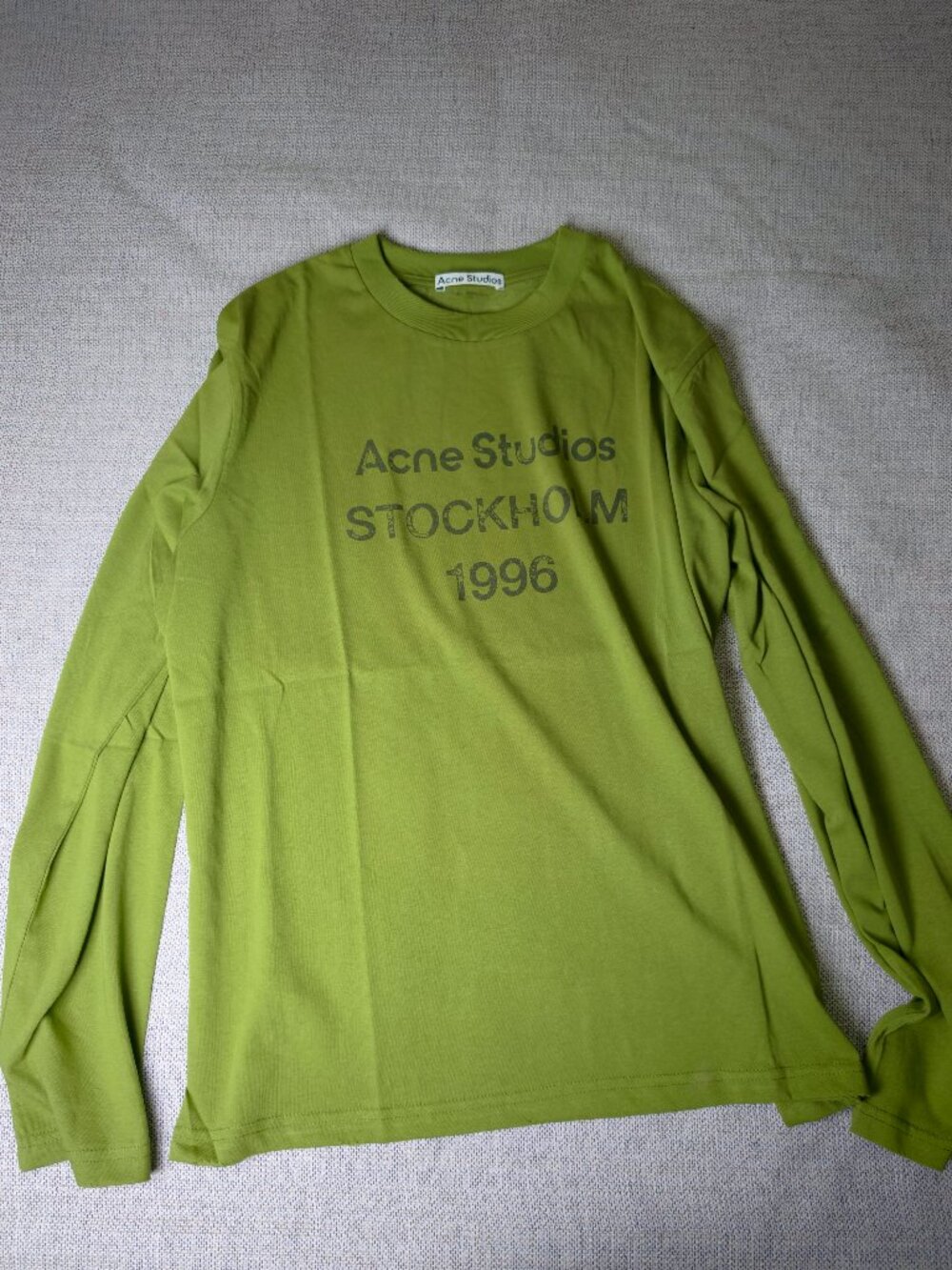 Acne Studios STOCKHOLM 1996 Green Long Sleeve T-Shirt